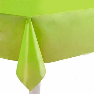 Plastic gekleurde tafellaken groen