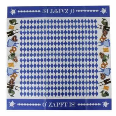 Plastic oktoberfest thema tafelkleed 80 x 80 cm