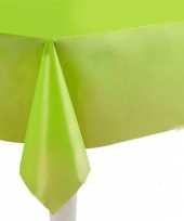Plastic gekleurde tafellaken groen