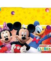 Plastic mickey mouse feestartikelen tafelkleed 120 x 180 cm